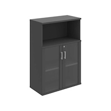 HOBIS kancelářská policová skříň - SZ 3 80 05, zámek Huwill, antracit