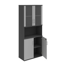 HOBIS kancelářská policová skříň - SZ 5 80 07, zámek Huwill, antracit-šedá