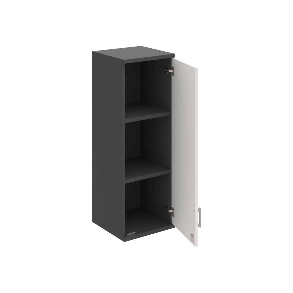 HOBIS kancelářská policová skříň horní - SZ 3 40 01 P H, zámek Huwill, antracit-bílá
