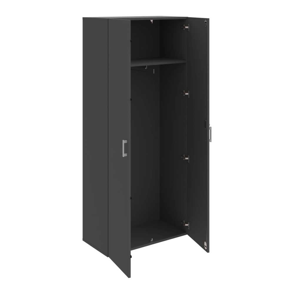 HOBIS kancelářská šatní skříň - DZR 5 80 01, rozvorový zámek, antracit