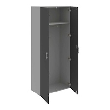 HOBIS kancelářská šatní skříň - DZR 5 80 01, rozvorový zámek, šedá-antracit
