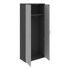 HOBIS kancelářská šatní skříň - SZ 5 80 01, zámek Huwill, antracit-šedá