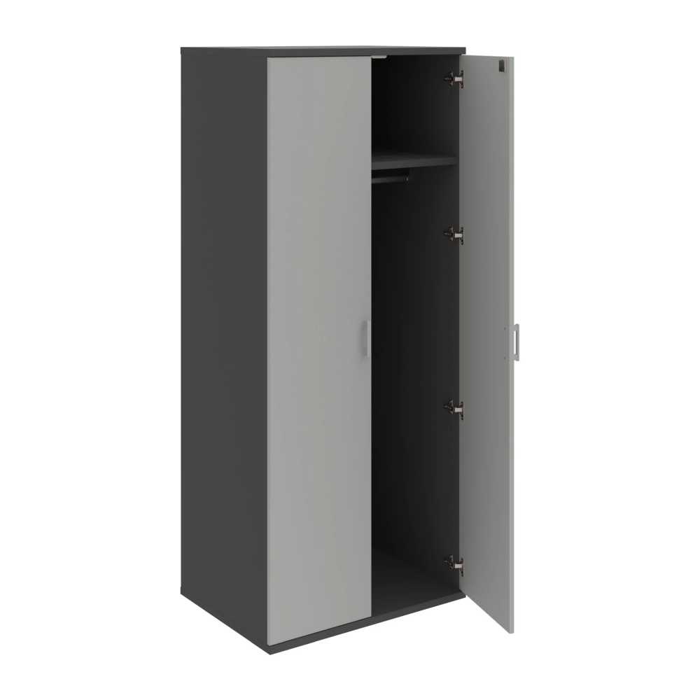 HOBIS kancelářská šatní skříň - SZ 5 80 61, zámek Huwill, antracit-šedá