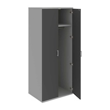 HOBIS kancelářská šatní skříň - SZ 5 80 61, zámek Huwill, šedá-antracit