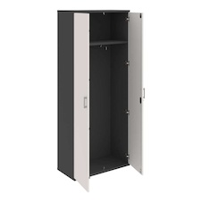 HOBIS kancelářská šatní skříň - SZR 5 80 01, rozvorový zámek, antracit-bílá