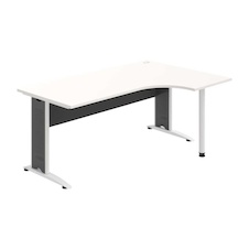 HOBIS kancelářský stůl pracovní, sestava levá - CE 1800 60 L, antracit-bílá