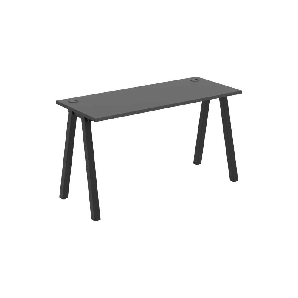HOBIS kancelářský stůl rovný - UE A 1400, hloubka 60 cm, antracit