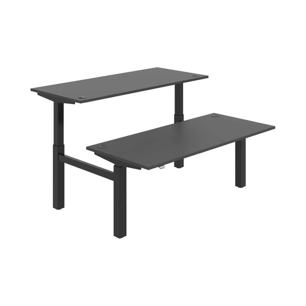 HOBIS párový výškově stavitelný stůl  MOTION DUAL MSD 2 1800, stand.ovládání, antracit