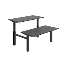HOBIS párový výškově stavitelný stůl 160 cm, paměť.ovlad. - MOTION DUAL MSD 2M 1600, antracit