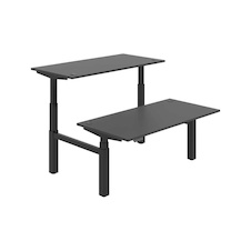 HOBIS párový výškově stavitelný stůl 160 cm, paměť.ovlad. - MOTION DUAL MSD 3M 1600, antracit