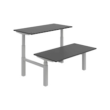 HOBIS párový výškově stavitelný stůl 160 cm, paměť.ovlad. - MOTION DUAL MSD 3M 1600, antracit