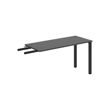 HOBIS přídavný stůl do úhlu - UE 1400 RU, hloubka 60 cm, antracit
