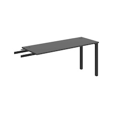 HOBIS přídavný stůl do úhlu - UE 1600 RU, hloubka 60 cm, antracit