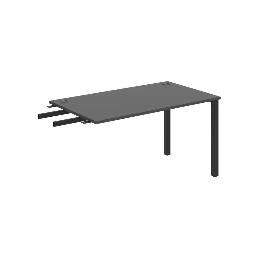 HOBIS přídavný stůl do úhlu - US 1400 RU, hloubka 80 cm, antracit