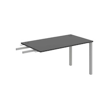 HOBIS přídavný stůl do úhlu - US 1400 RU, hloubka 80 cm, antracit