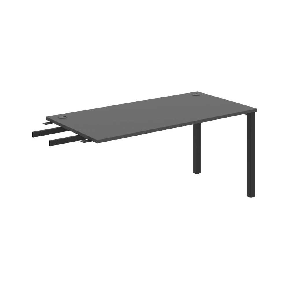 HOBIS přídavný stůl do úhlu - US 1600 RU, hloubka 80 cm, antracit