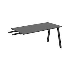 HOBIS přídavný stůl do úhlu - US A 1600 RU, hloubka 80 cm, antracit