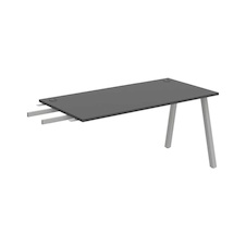 HOBIS přídavný stůl do úhlu - US A 1600 RU, hloubka 80 cm, antracit