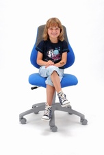 Dětská rostoucí školní židle - modrá - 4