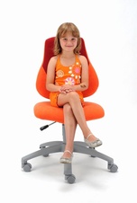 Dětská rostoucí školní židle - oranžová - 1
