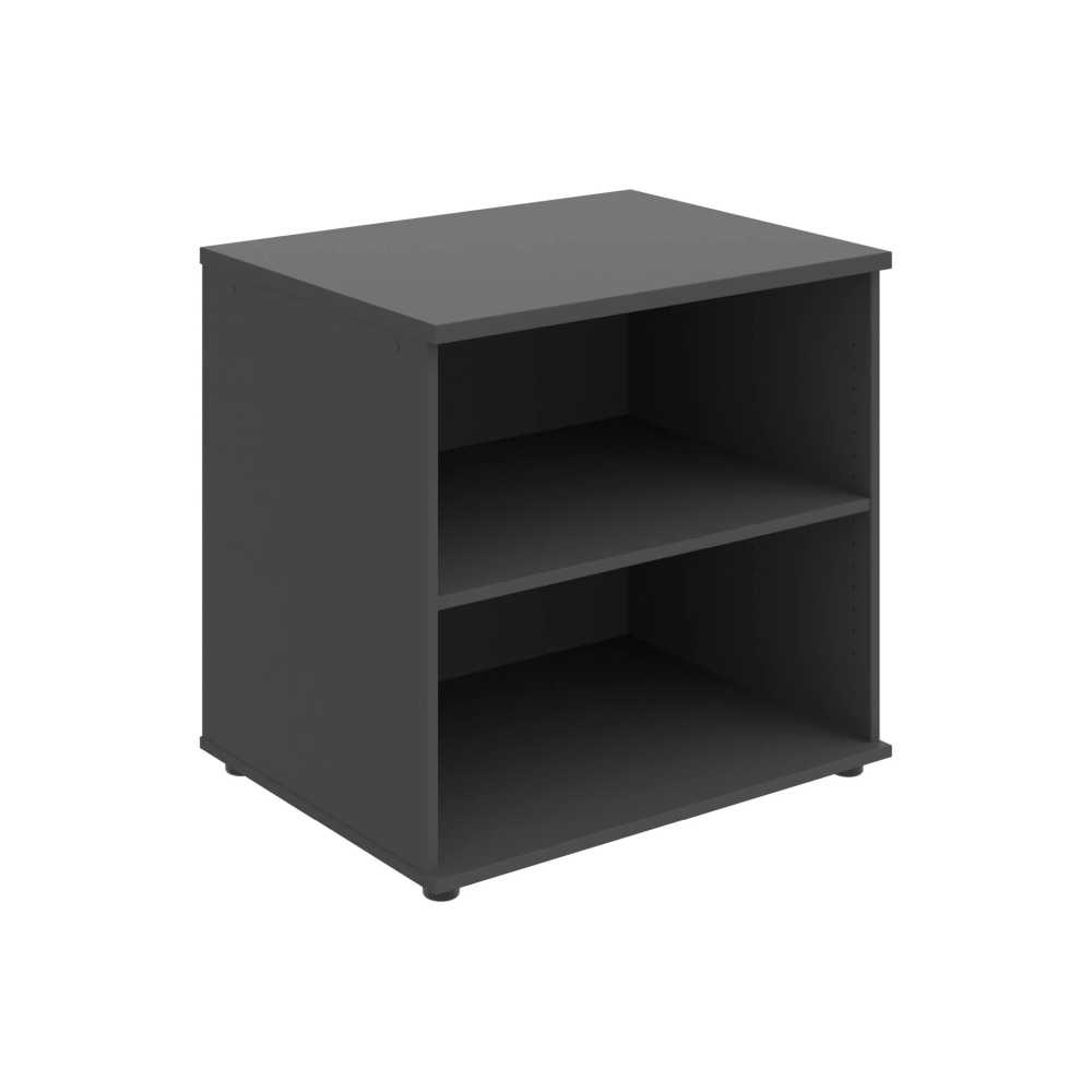 HOBIS skříň stolová otevřená - SP 80 60 P, léta podél, antracit