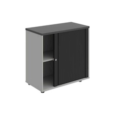 HOBIS skříň stolová roletová pravá se zámkem - SPRZ 80 40 P, šedá-antracit