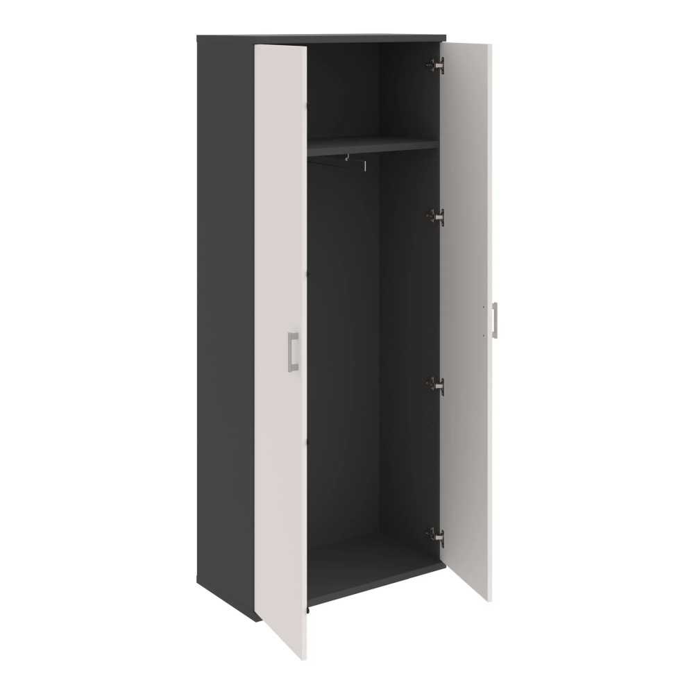 HOBIS skříň šatní dvéřová - S 5 80 01, antracit-bílá