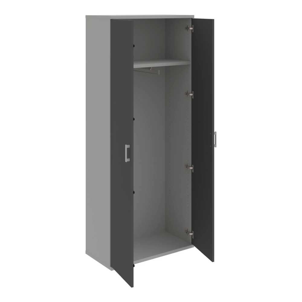HOBIS skříň šatní dvéřová - S 5 80 01, šedá-antracit