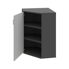 HOBIS skříň vnitřní roh levá - SRV 3 01 L, antracit-šedá