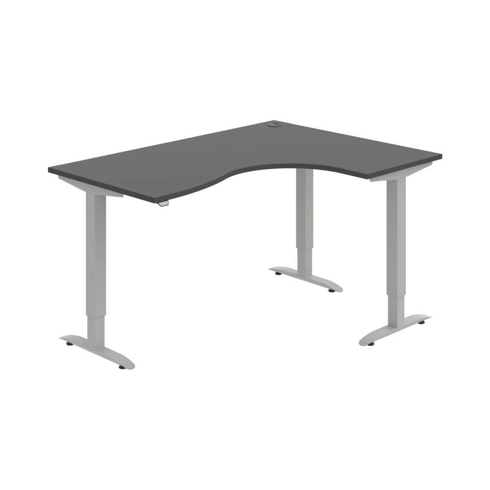 HOBIS trigon elektr.stavitelný stůl paměť.ovlad. - MST 2M 2005 L, antracit
