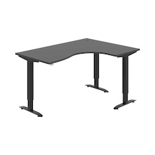 HOBIS trigon elektr.stavitelný stůl paměť.ovlad. - MST 2M 2005 L, antracit