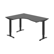 HOBIS trigon elektr.stavitelný stůl paměť.ovlad. - MST 2M 2005 P, antracit