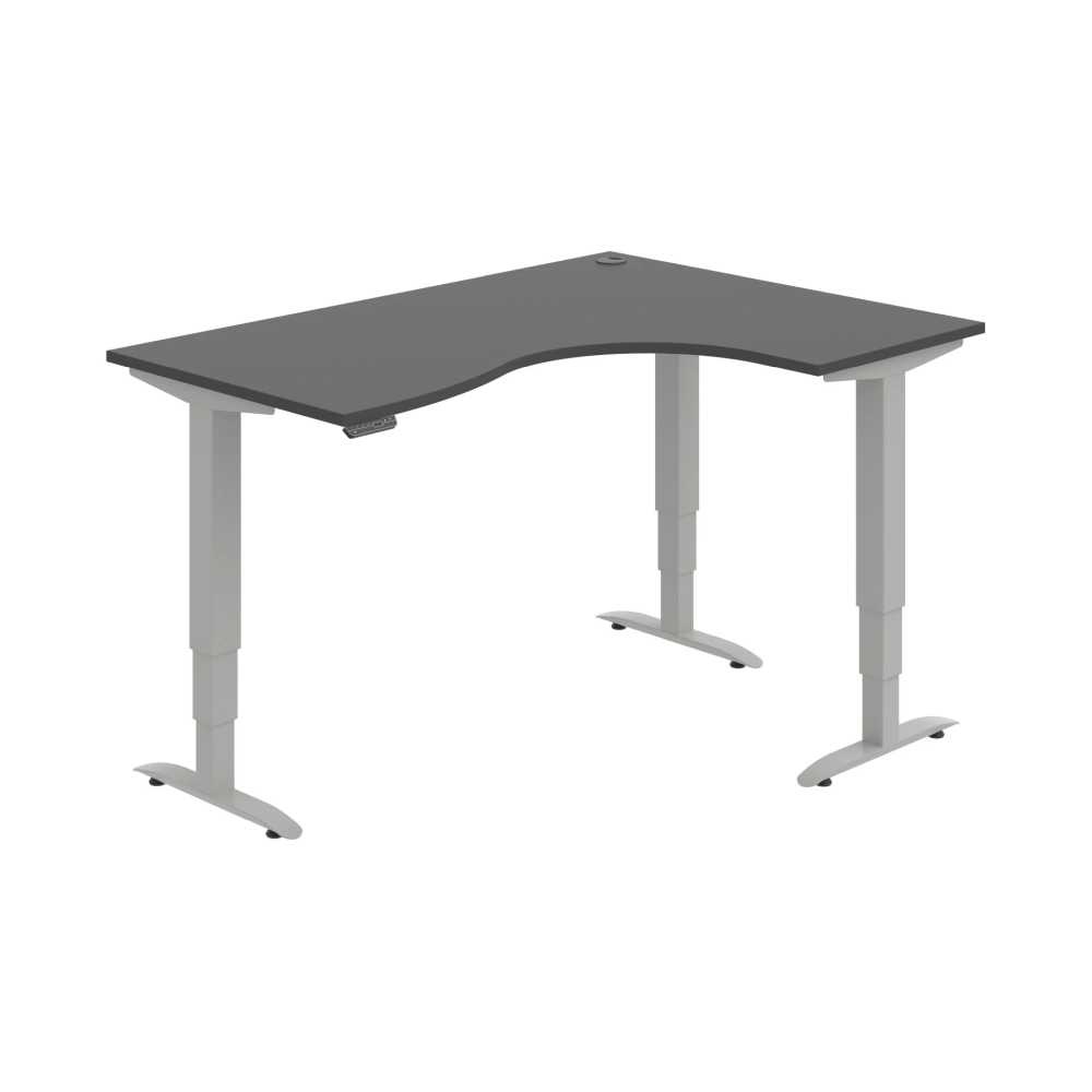 HOBIS trigon elektr.stavitelný stůl paměť.ovlad. - MST 3M 2005 L, antracit