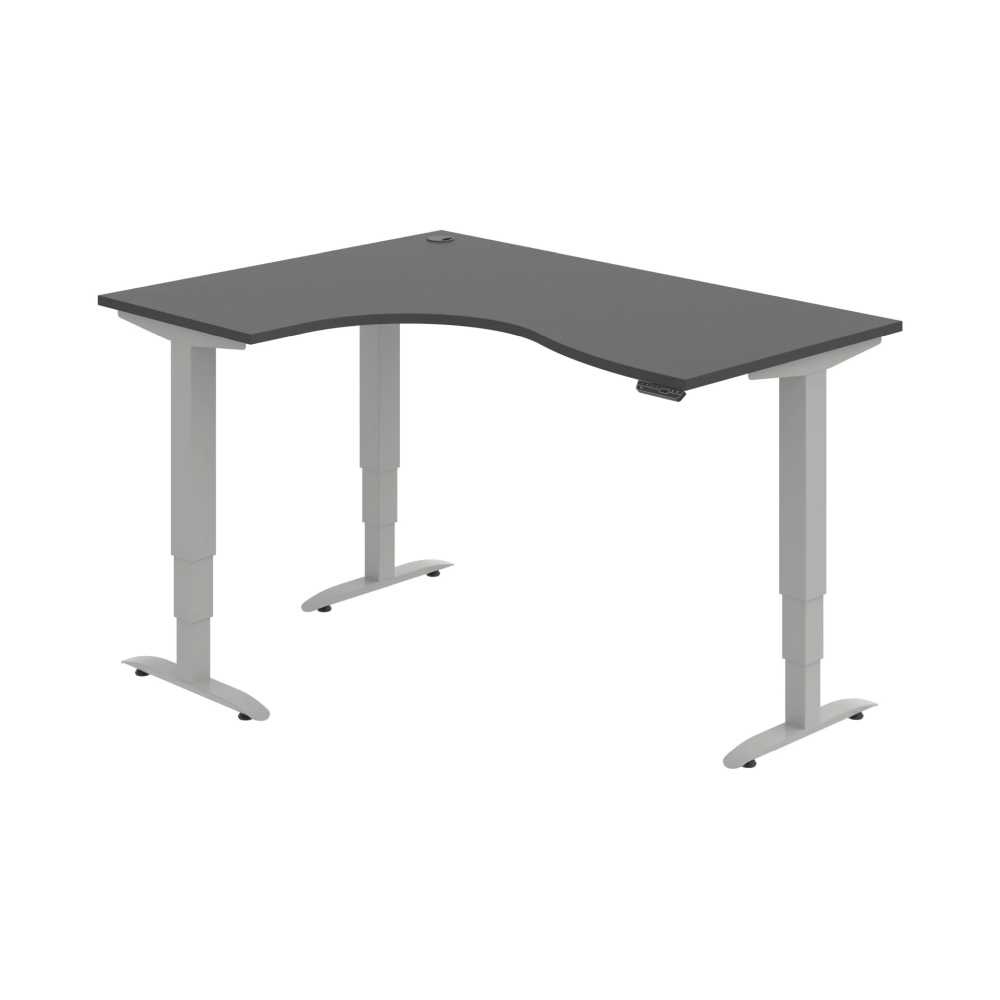 HOBIS trigon elektr.stavitelný stůl paměť.ovlad. - MST 3M 2005 P, antracit