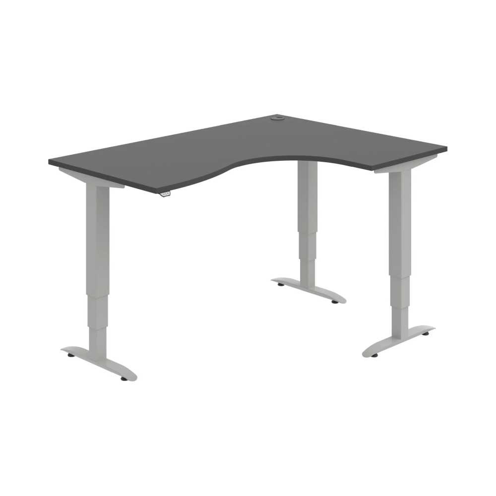HOBIS trigon elektr.stavitelný stůl stand.ovlad. - MST 3 2005 L, antracit