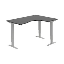 HOBIS trigon elektr.stavitelný stůl stand.ovlad. - MST 3 2005 L, antracit
