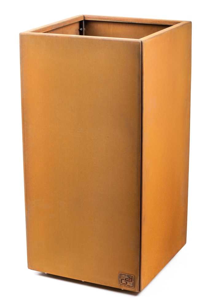 Květináč G21 Corten Square, 40x80x40 cm