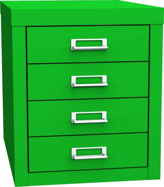 Zásuvková skříň KSZ 44 A, zelená
