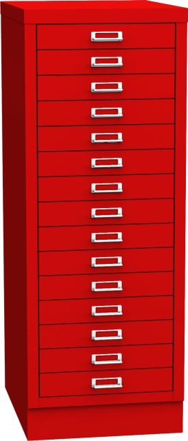 Zásuvková skříň KSZ 315 C, červená