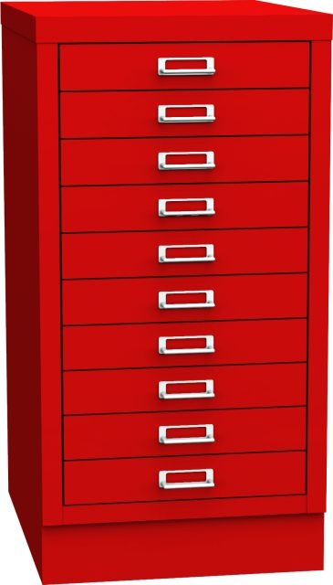 Zásuvková skříň KSZ 310 B, červená
