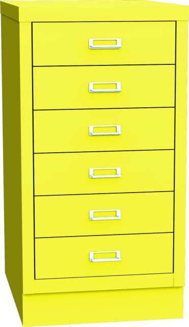 Zásuvková skříň KSZ 36 B, žlutá