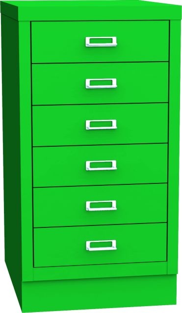 Zásuvková skříň KSZ 36 B, zelená