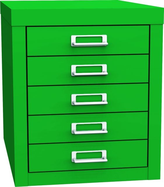 Zásuvková skříň KSZ 45 A, zelená