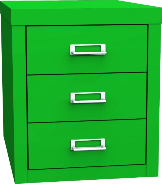 Zásuvková skříň KSZ 43 A, zelená