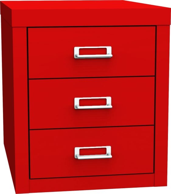 Zásuvková skříň KSZ 43 A, červená