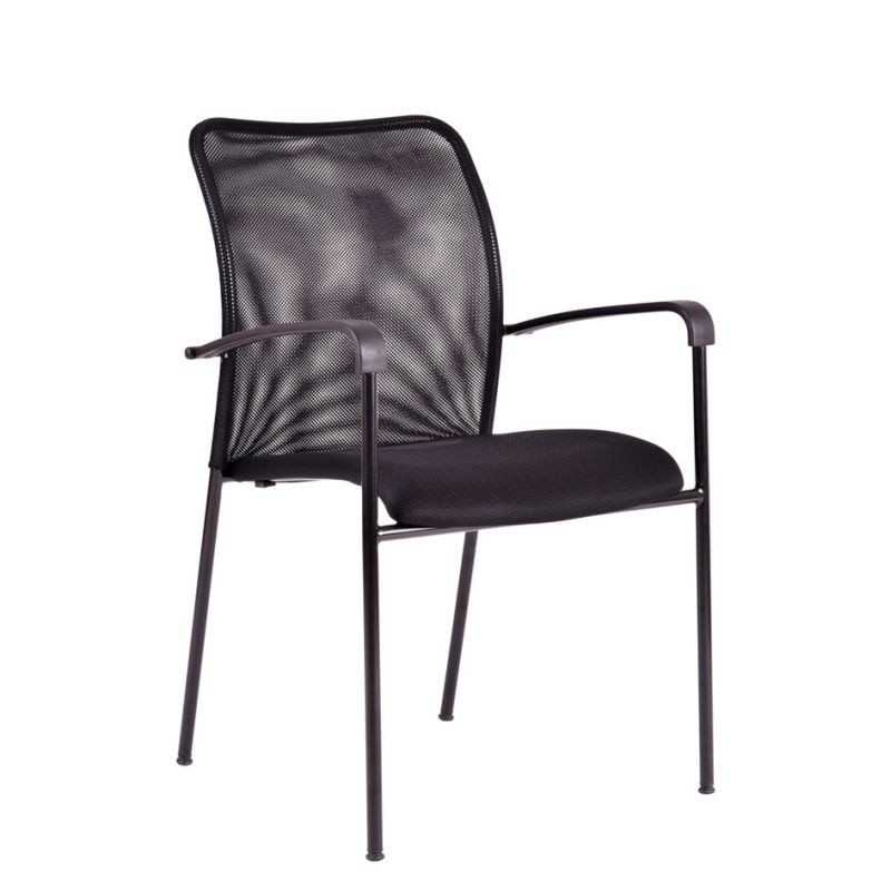 Jednací židle TRITON BLACK, černá