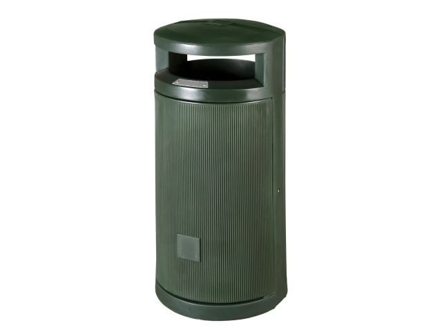 Odpadkový koš Prima linea 120 l, zelený, včetně kotvící sady