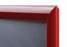 Plakátový klaprám A4 profil 25 mm, červený
