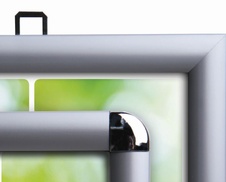 Oboustranný klaprám 700x1000, profil 25 mm oblý roh