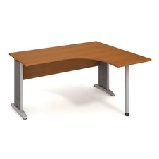 HOBIS kancelářský stůl pracovní tvarový, ergo levý - CE 60 L, třešeň